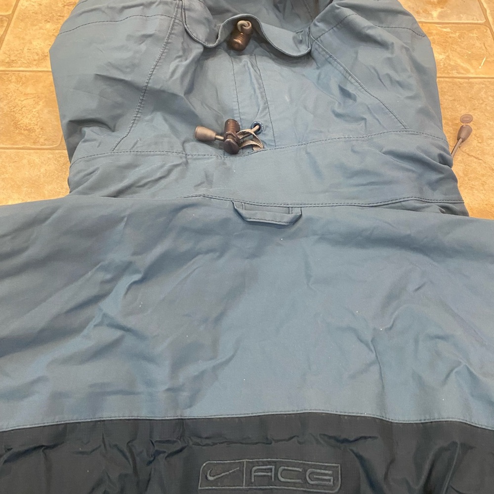 Vintage Nike ACG 3 Outer Layer Rain Jacket 2 Tone Blue Sz M - Picture 16 of 16